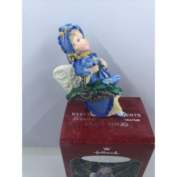 1998 HALLMARK KEEPSAKE CHRISTMAS ORNAMENT IRIS ANGEL #3 IN SERIES. VINTAGE - Picture 5 of 6